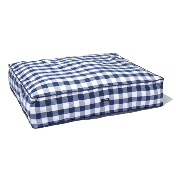 Gingham Check Bed - Blue