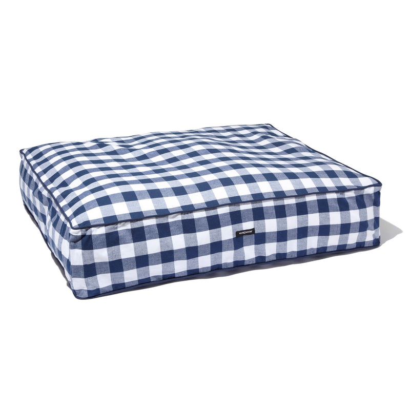 Gingham Check Bed - Blue